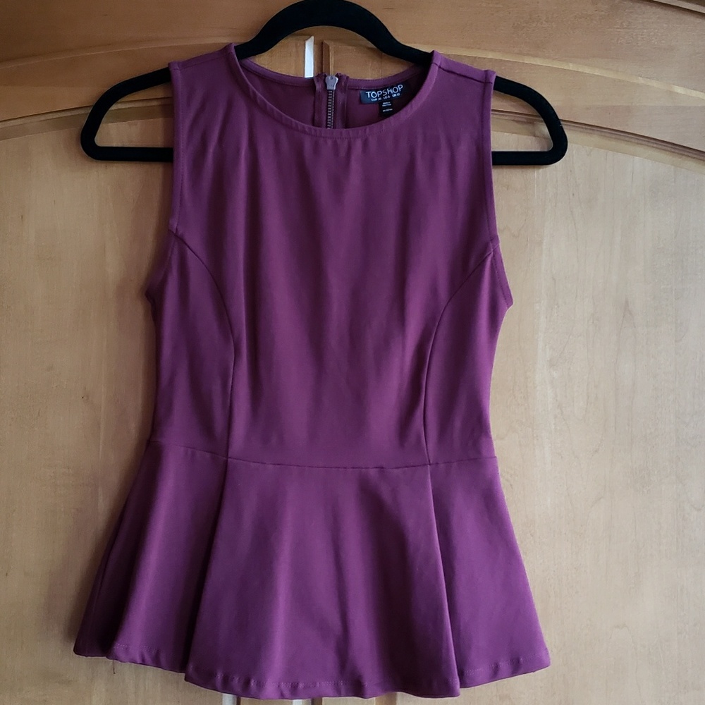 Topshop Peplum top